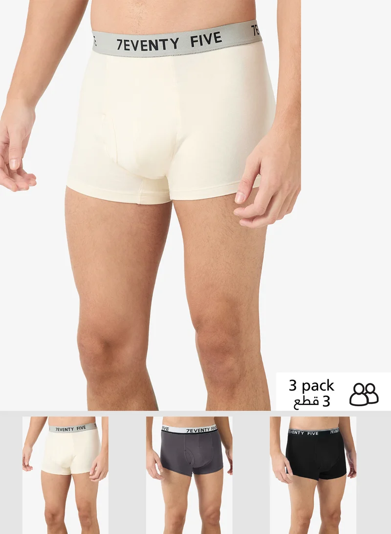 Seventy Five Basics  Pack of 3 Boxer Briefs for Men | Best Price UAE